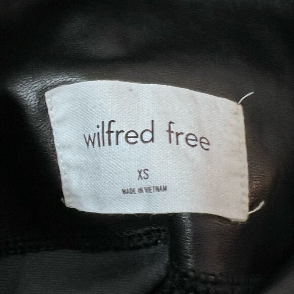 Aritzia Wilfred Free Daria Vegan Faux Leather Leggings Size XS Neutral - Picture 7 of 9